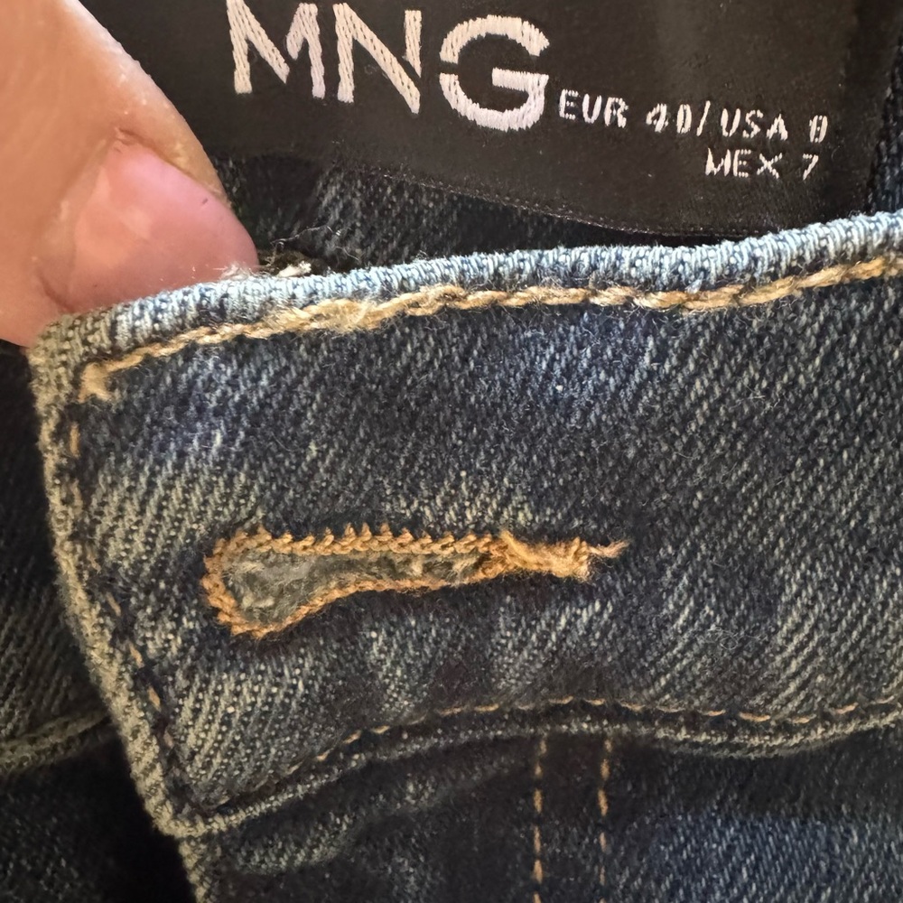 Mango Woman Dark Blue Denim Jeans size Eur40/USA8